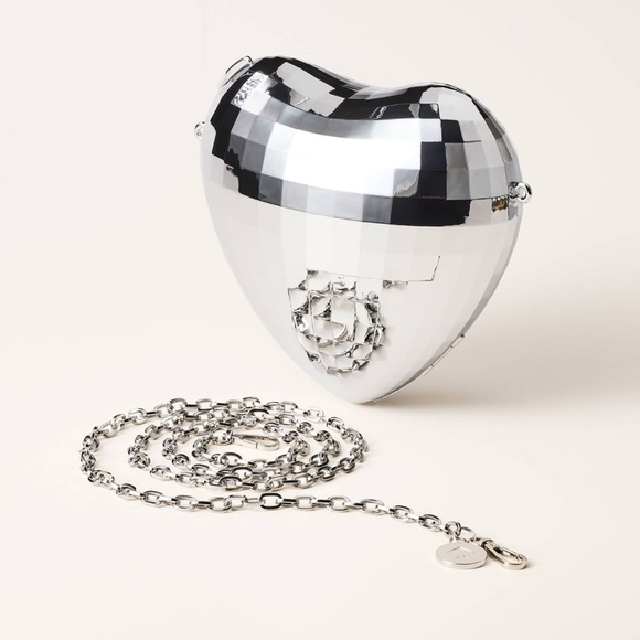 kate spade X target Handbags - Disco Heart Crossbody Bag - kate spade new york x Target Silver